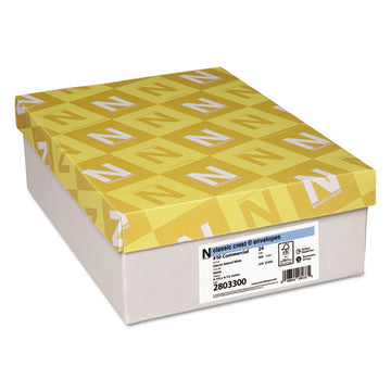 Neenah Paper Classic Crest #10 Envelope, Commercial Flap, Gummed Closure, 4.13 X 9.5, Classic Natural White, 500-box freeshipping - TVN Wholesale